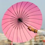 ২৪ শিকের প্রিমিয়াম ছাতা  ( Pink Color )